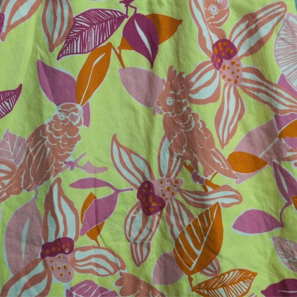 Lilly Pulitzer Pink Yellow Floral Halter Dress Backless V Neck Size 4 - Picture 2 of 8